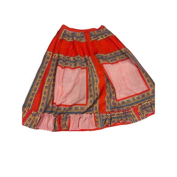 Women's Ruffle Midi Mixed Print Skirt Size Small? Gypsy Boho Festival Hippie - Picture 1 of 7